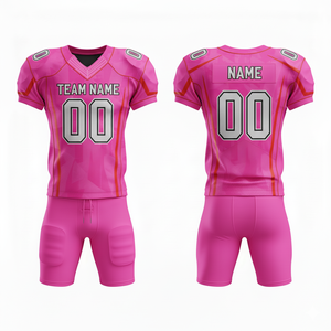 Uniforme de football américain personnalisé pour hommes, ensemble pour jeunes et adultes, vêtements de sport d'équipe personnalisés, y compris maillot, pantalon, taille plus, short - Product Image 4