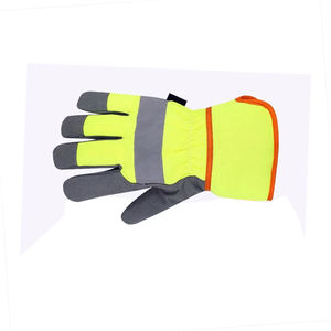 Guantes de cuero de vaca divididos Guantes de trabajo de cuero de invierno forrados para hombres con guantes de seguridad de aislamiento pesado - Product Image 4