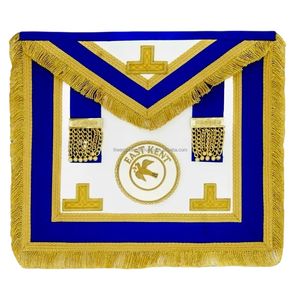 ผ้ากันเปื้อนงานฝีมือคุณภาพสูงระดับพรีเมียม  ชุดเครื่องราชอิสริยาภรณ์แบบเมสัน  งานปักดิ้นทอง  ผู้ผลิตตามสั่ง ขายส่ง - Product Image 1