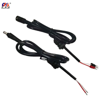 Maßgefertigter 5,5*2,1mm 5,5*2,5mm DC Stecker oder Buchse Verlängerungskabel für CCTV LED-Streifen