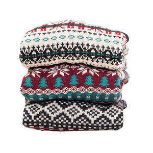 Pulls pour hommes à motif de Noël unisexe en gros, 100% coton, col rond, manches longues, chaud, respirant, pull en tricot d'hiver - Product Image 5