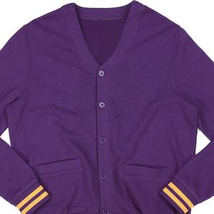 Suéter Cárdigan de Invierno para Hombre 2025 con Logotipo Personalizado, Bordado de Chenilla y Cierre de Botones - Product Image 2