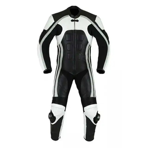 2026 Trending Motorcycle Racing <b>Bodysuit</b> Breathable Waterproof Flame-Retardant Anti-UV Armored <b>Leather</b> Suit Professional Unisex - Product Image 1