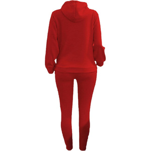 Matériau respirant OEM de survêtement deux pièces pour femmes avec logo et marque de distributeur - Product Image 4