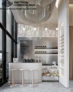 Diseño Moderno de Estación de Salón de Uñas, Juego de Mesa y Espejo para Uñas Personalizado con Iluminación LED, Soluciones Integrales de Muebles y Decoración para Salón de Uñas - Product Image 2