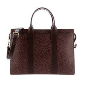 Sacoche en cuir pur mallette faite à la main avec logo personnalisé avec fermeture éclair marron style vintage simple pour un usage quotidien - Product Image 1