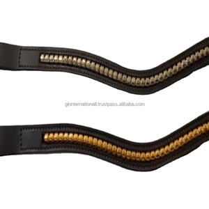 Banda de cuero de canal vacío emand, banda decorativa de plata o oro rosa para cejas de caballo - Product Image 1