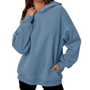 Sudadera con capucha de gran tamaño para mujer hecha a medida, ropa informal, el mejor Material usado, sudaderas con capucha de gran tamaño transpirables para mujer - Product Image 1