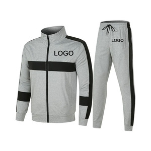 Survêtement fFr Hommes Ensemble De 2 Pièces Casual Running Wear Avec Bandes Latérales Et Zip Up Style Ajusté Hommes Survêtements - Product Image 4