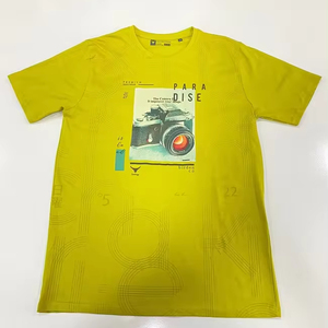 100% coton T-shirt décontracté pour hommes imprimé personnalisé unisexe à manches courtes tissu tricoté respirant avec impression de logo en soie - Product Image 5