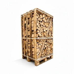 Leña Seca en Paquetes Apilados en Caja de Madera con Correas Metálicas para Almacenamiento al Aire Libre - Product Image 4