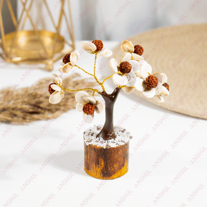 Árboles de Piedras Preciosas Rudraksh Gomati Hechos a Mano de Calidad Premium Grado AAA con Base de Madera Natural de la India, Disponibles en Grandes Cantidades - Product Image 2