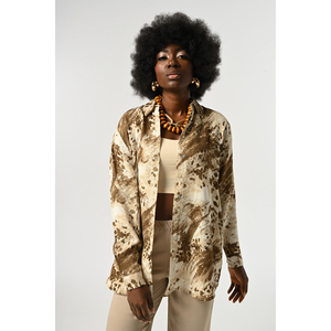 Camicia Oversize da Donna con Motivi Misti dalla Collezione Design - Product Image 4