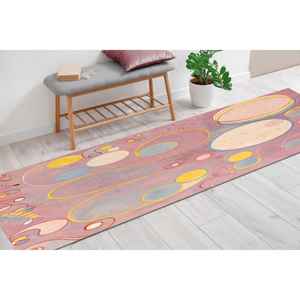 Hilma af Klint Printed <b>Rug</b>: <b>Boho</b> Chic Salon Hallway Decor,Nonwoven Thin <b>Rug</b> - Product Image 5