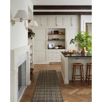 Tapis en laine tufté à la main, style rustique moderne, couleur unie, lavable, pour salon, chambre, salle à manger, fait main, idéal pour pique-nique
