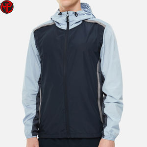 Chaqueta Cortavientos Impermeable de Nailon de Color Sólido, Chaqueta Cortavientos Unisex Personalizable y Transpirable - Product Image 2