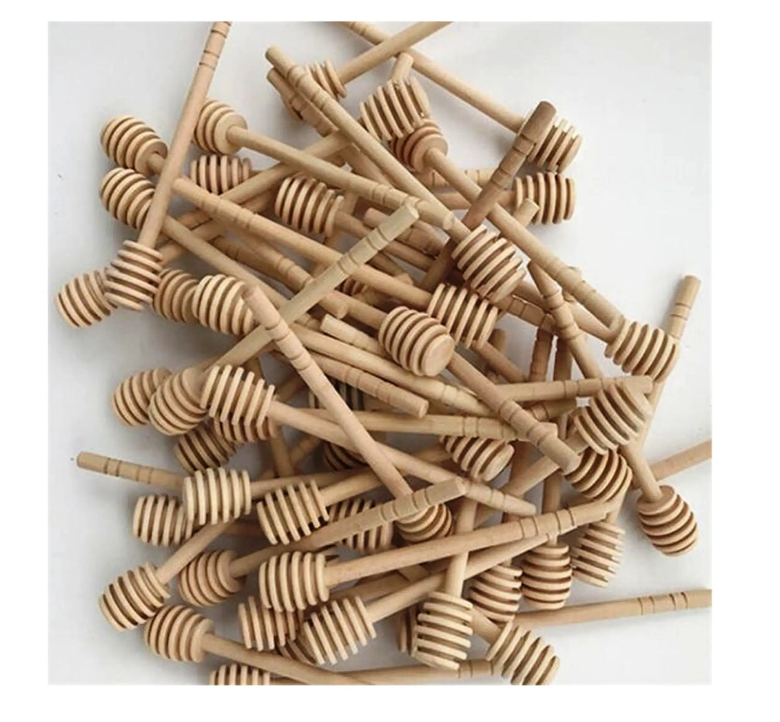 413 Organic Custom Wooden Honey Stick Dipper Custom engraved & Size wedding party favors gifts Natural Color Made In India