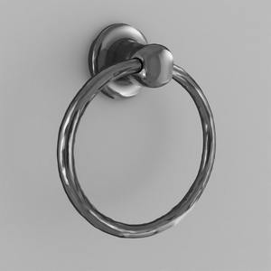 Porte-serviettes en métal artisanal avec surface noire mate Travail artisanal offrant un accent décoratif pour l'intérieur et fonctionnel - Product Image 5