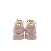 Nouvelles baskets roses à LED pour filles, semelle intermédiaire en EVA, doublure en mesh, vente en gros, usine OEM, chaussures personnalisées pour enfants avec motif cœur