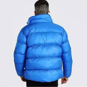 Men's Heavyweight <b>Bubble</b> <b>Coat</b> 2024 Lightweight Stand Collar Puffer Jacket Canvas Fabric Zipper Closure High Street for Winter - Product Image 2