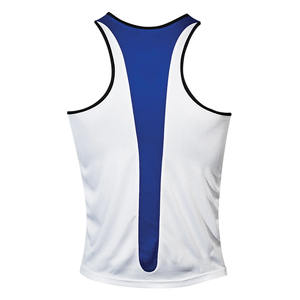 Best Quality 100% Polyester Men's Panelled Boxing Sleeveless Jersey with <b>Elastic</b> <b>Waistband</b> Martial Arts Wear Shorts Set on Sale - Product Image 3