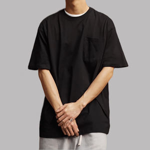 Camiseta de logotipo personalizado de Color Mutil de alta calidad Camiseta cómoda de cuello redondo Fabricante 260GSM 100% Camiseta de algodón para hombres - Product Image 3