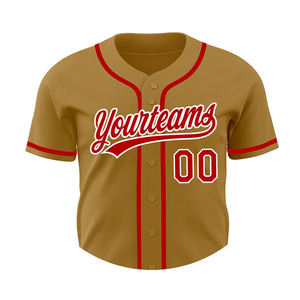 Uniforme de béisbol de servicio OME Jersey de color marrón con botones y ropa deportiva cómoda Uniforme de béisbol - Product Image 6