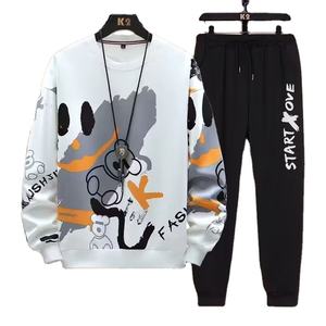 Sweat-shirt à manches longues pour homme, en polyester/coton tissé, imprimé, respirant, décontracté, coupe ample, printemps automne - Product Image 6