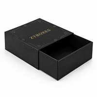 Boîtes en carton ondulé de luxe noires pour emballage de vêtements, produits, chaussures, fruits et cadeaux de Noël