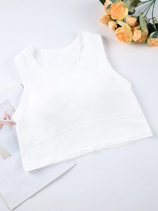 1/2ชิ้นเสื้อแขนกุดเอวลอยสำหรับผู้หญิงสปอร์ตชุดชั้นในยางยืดด้านหลังสวยพร้อมแผ่นยางยืดยกทรงสตรีสไตล์เกาหลี - Product Image 6