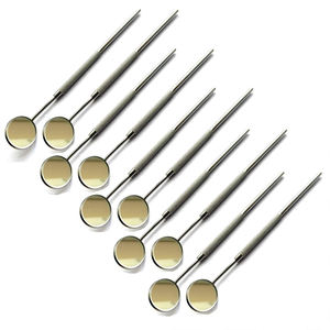 กระจกตรวจฟันสแตนเลสแบบใช้มือ พร้อมด้ามจับตามหลักสรีรศาสตร์ และได้รับการรับรองมาตรฐาน CE สำหรับการรักษาทางทันตกรรม - Product Image 1