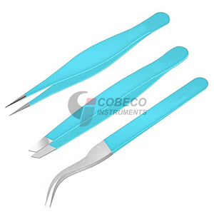 Pinzas Quirúrgicas Oftálmicas de Precisión, de Acero Inoxidable, Estériles, Rectas y Curvas, Módulo de Pinzas Quirúrgicas - Product Image 2