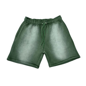 Pantalones cortos lavados con ácido desgastados Vintage para hombre Summer Active Wear 100% Cotton Quick Dry Baggy Design - Product Image 3