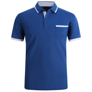 Alta calidad 100% algodón poliéster soporte con cuello para Polos personalizados OEM hombres en blanco Golf camisetas al por mayor de punto sólido - Product Image 1