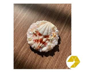 Meilleures offres en vrac Miroir de coquillage côtier fait à la main, coquillages naturels du Vietnam, mini miroir de coquillage pour un décor d'été élégant - Product Image 5