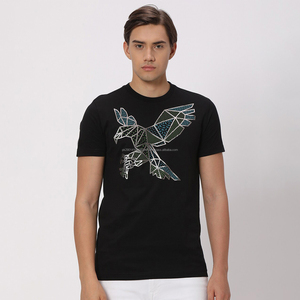 T-shirt homme en coton 100% tricoté, coupe ample, épaules tombantes, grande taille, qualité supérieure, avec logo personnalisé Fit2Fight. - Product Image 1