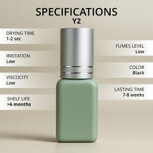 Pegamento Líquido Premium de Marca Privada para Extensiones de Pestañas, Secado Rápido de 0.3-0.5 Segundos, Resistente al Agua, Bajo en Vapores, Larga Duración - Product Image 2