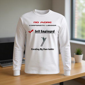 Camiseta Premium de Manga Larga: No más escalera corporativa, crea tu propia escalera. Regalo corporativo y camiseta promocional. - Product Image 3