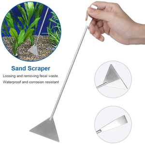 Kit de herramientas para acuario, pinzas largas de acero inoxidable 3 en 1, espátula de tijera, juego de acuario multifuncional para plantas de peces - Product Image 3