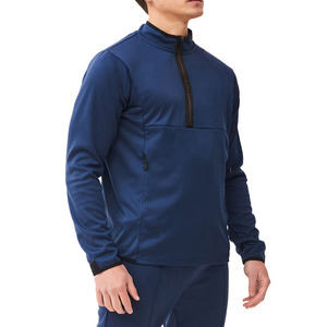 Ropa Deportiva Informal de Verano y Ropa de Gimnasio, Sudaderas y Pantalones de Cuello Alto de Poliéster/Algodón Sólido para Hombre - Product Image 3