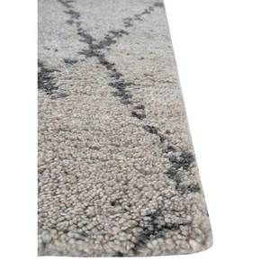 Alfombra de Lana Anudada a Mano Zuri, Gris y Negro, Pkwl-308-a, Alfombra Rectangular Abstracta Hecha a Mano para Uso en el Hogar, para Entrada, Pasillo, Sala de Estar - Product Image 4