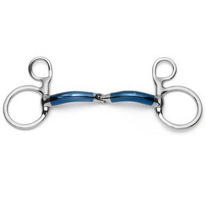 2025 mèches de fer doux en alliage bleu de haute qualité Baucher verrouillage mèche de fer doux à joint unique - Product Image 1