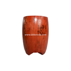 Otomana de Madera Maciza Ecológica para el Hogar, Diseño Antiguo Elegante en Rojo, Decoración para Sala de Estar, Hotel/Bar, Asiento para Patio, Aplicación en el Recibidor - Product Image 1
