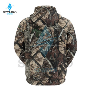 เสื้อฮู้ดดี้วินเทจลายต้นไม้แบบกำหนดเองสำหรับผู้ชาย ผ้าโพลีเอสเตอร์ 100% บุขนแกะ เหมาะสำหรับฤดูหนาว ตกแต่งด้วยลายปัก - Product Image 6