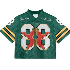 2026 Summer <b>Mens</b> <b>Cropped</b> Mesh Boxy Fit Football Jersey 100 Percent Polyester 220gsm Soccer Shirt Athletic <b>Top</b> - Product Image 2