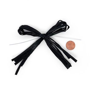 โบว์ทำมือจากเส้นใยเรยอนสีสันสดใส พร้อมสายรัดลวด ตกแต่งด้วยริบบิ้นผ้าซาติน ผ้ากรอสเกรน และผ้าออร์แกนซ่า สำหรับของขวัญวันเกิด - Product Image 2