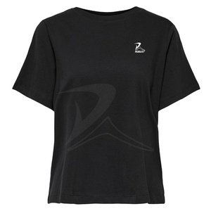Conçu sur mesure T-shirt de fitness pour femmes de haute qualité en coton imprimé tissu tricoté uni Style décontracté vente d'impression numérique - Product Image 1