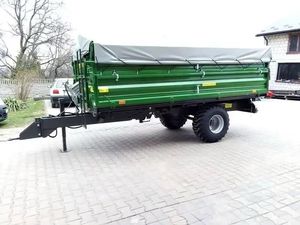 Remorque à benne hydraulique 5X8 d'occasion pour tracteur avec composants d'engrenage de pneu d'essieu central - Product Image 6