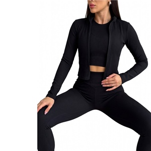 Sale Women's Sports Bra Leggings Set High Quality Stretch Butt Lift Gym Wear Plus Size Seamless Design Lightweight - Product Image 1