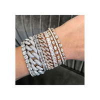 Pulseras de Diamantes Naturales Redondos de Gran Tamaño, Certificadas para Oro Amarillo, de un Proveedor Confiable